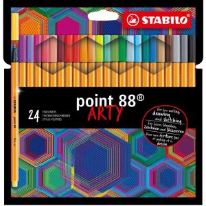 Fineliner Point 88 Arty Scatola Cartone Stabilo – Scatola 24 Colori