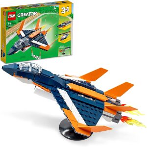 LEGO Creator 3 in 1 Jet Supersonico (31126): Avventure Illimitate in Aria e in Acqua