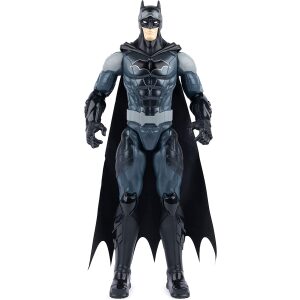 dc comics | BATMAN | Personaggio Batman in scala 30 cm con Armatura Combact Blu, mantello, occhiali Night vision e 11 punti di articolazione – Giocattoli per bambini e bambine dai 3 anni