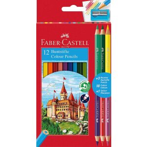 Matite colorate Eco 12+3 matite Bicolor – Faber-Castell