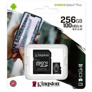 Kingston SDCS2 256GB microSDHC SDXC UHS-I Classe 10 – Espansione di Memoria Affidabile e Veloce