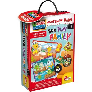 Montessori Baby Box Play Family Lisciani – Gioco Educativo e Sensoriale per Bambini